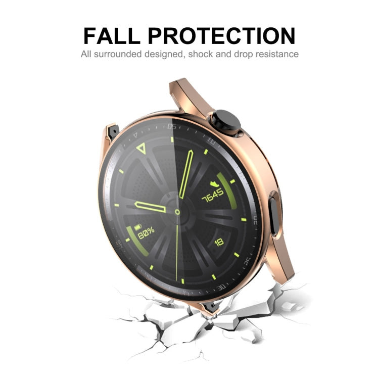 For Huawei Watch GT 3 42mm ENKAY PC Frame + Tempered Glass Protector Composite Case(Rose Gold) - Watch Cases by ENKAY | Online Shopping South Africa | PMC Jewellery | Buy Now Pay Later Mobicred