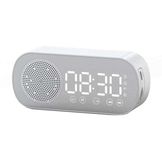 Z7 Digital Bluetooth 5.0 Speaker Multi-function Mirror Alarm Clock FM Radio(White) - Desktop Speaker by PMC Jewellery | Online Shopping South Africa | PMC Jewellery