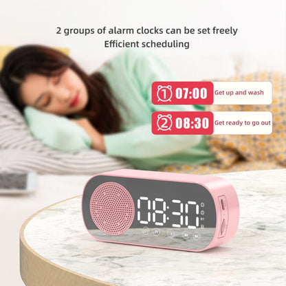 Z7 Digital Bluetooth 5.0 Speaker Multi-function Mirror Alarm Clock FM Radio(Black) - Desktop Speaker by PMC Jewellery | Online Shopping South Africa | PMC Jewellery