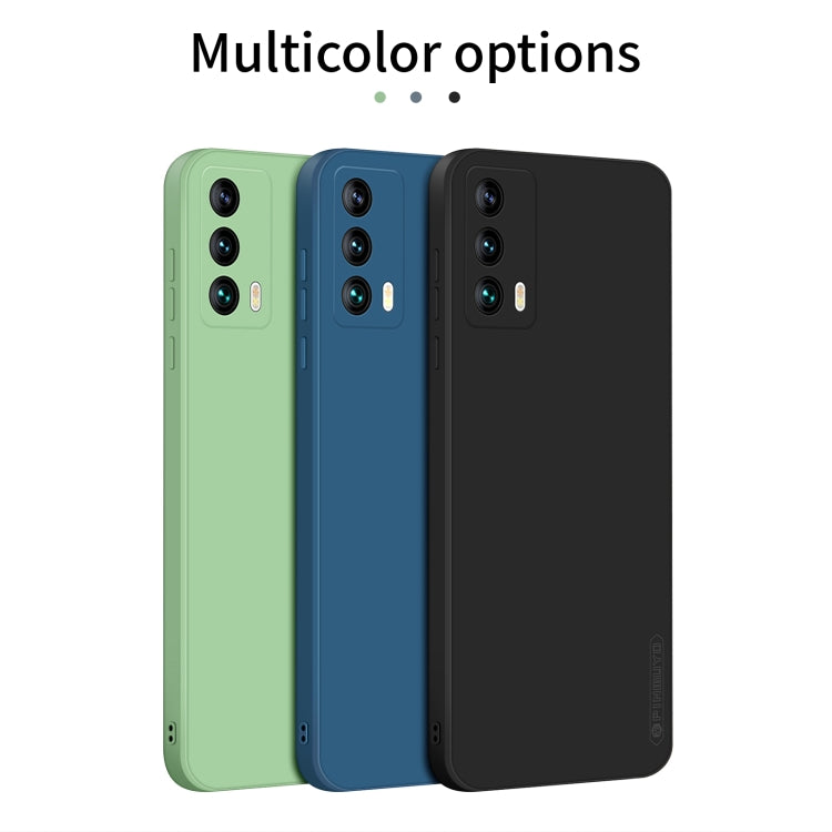 For Meizu 18 / 18S PINWUYO Liquid Silicone TPU Phone Case(Blue) - More Brand by PINWUYO | Online Shopping South Africa | PMC TechLife | Buy Now Pay Later Mobicred