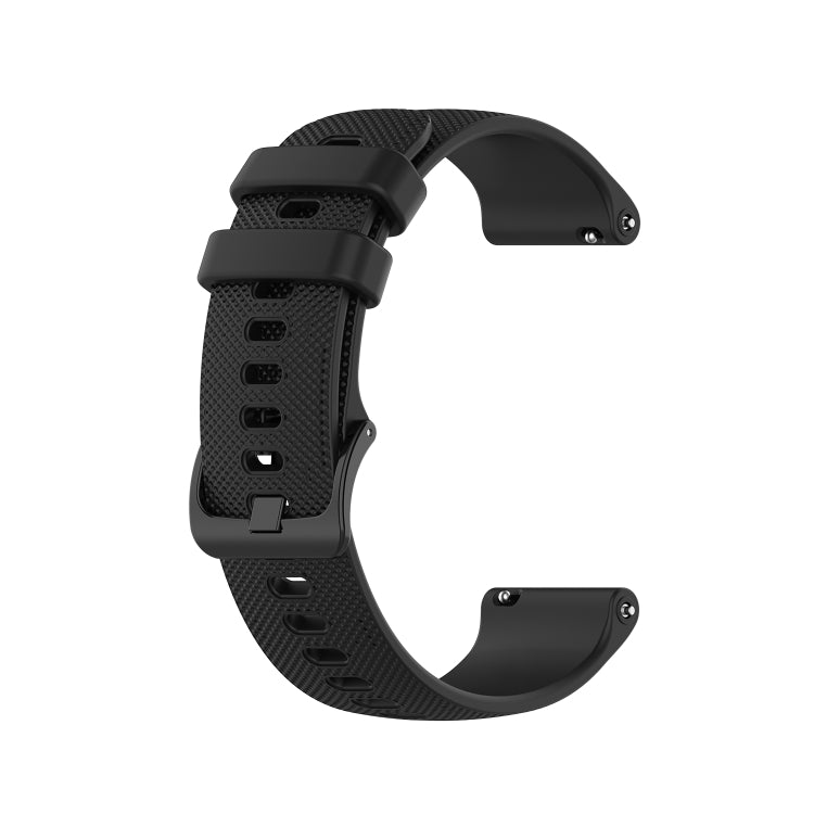 Compatible with Garmin Vivoactive 3 Small Lattice Silicone Watch Band(Black) - Watch Bands by PMC TechLife | Online Shopping South Africa | PMC TechLife | Buy Now Pay Later Mobicred