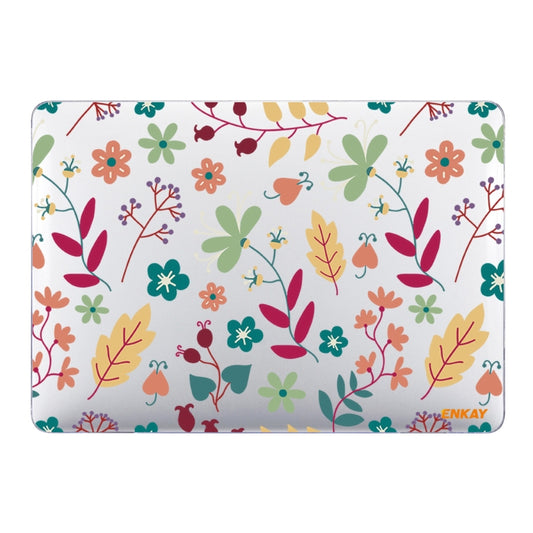 ENKAY Flower Series Pattern Laotop Protective Crystal Case For MacBook Pro 13.3 inch A2251 / A2289 / A2338 2020(Spring) - MacBook Pro Cases by ENKAY | Online Shopping South Africa | PMC Jewellery