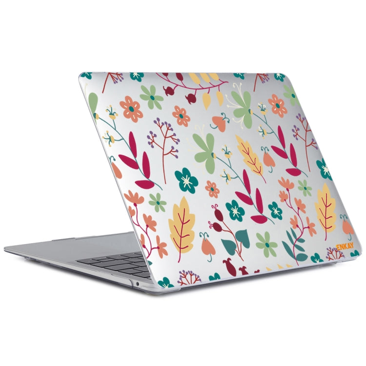 ENKAY Flower Series Pattern Laotop Protective Crystal Case for MacBook Pro 16 inch A2141(Spring) - MacBook Pro Cases by ENKAY | Online Shopping South Africa | PMC Jewellery