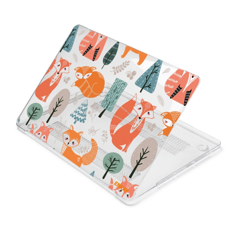 ENKAY Animal Series Pattern Laotop Protective Crystal Case For MacBook Pro 13.3 inch A1706 / A1708 / A1989 / A2159(Fox) - MacBook Pro Cases by ENKAY | Online Shopping South Africa | PMC Jewellery