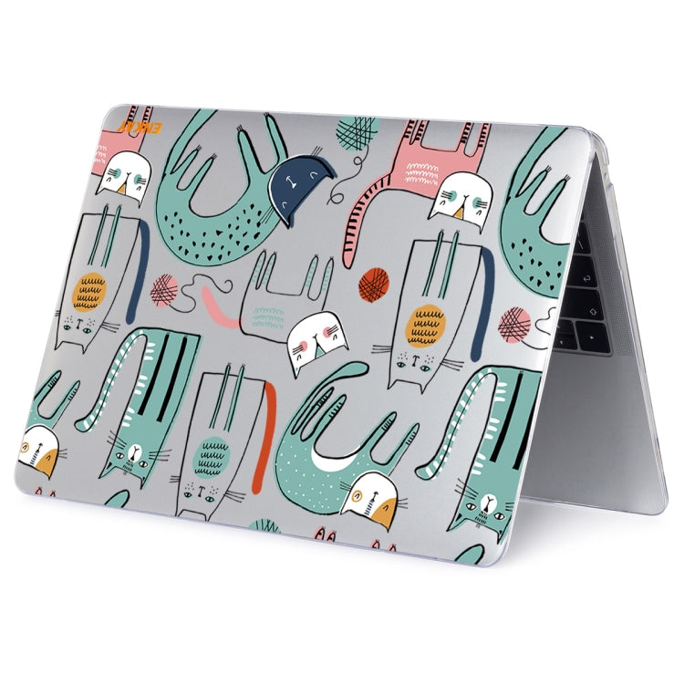 ENKAY Animal Series Pattern Laotop Protective Crystal Case For MacBook Pro 13.3 inch A1706 / A1708 / A1989 / A2159(Thin Cat) - MacBook Pro Cases by ENKAY | Online Shopping South Africa | PMC Jewellery