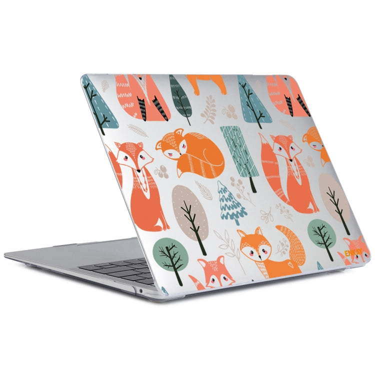 ENKAY Animal Series Pattern Laotop Protective Crystal Case For MacBook Pro 15.4 inch A1707 / A1990(Fox) - MacBook Pro Cases by ENKAY | Online Shopping South Africa | PMC Jewellery