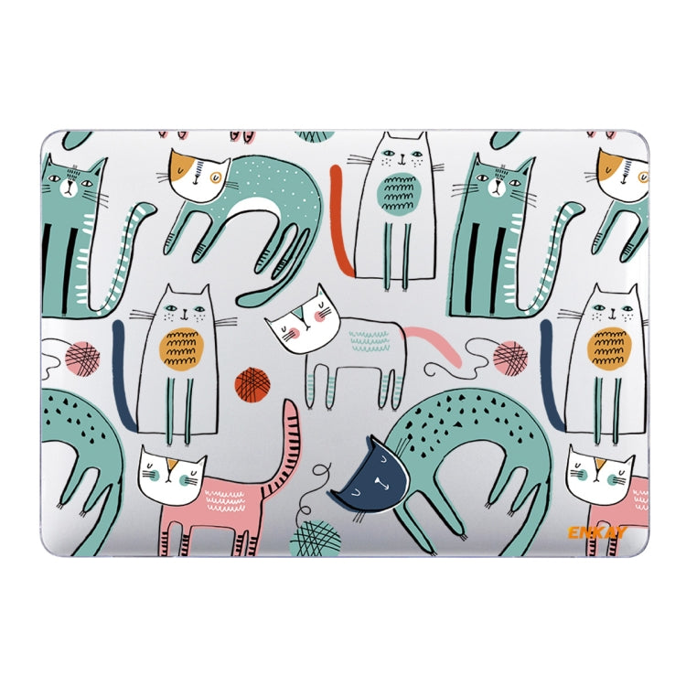 ENKAY Animal Series Pattern Laotop Protective Crystal Case For MacBook Pro 15.4 inch A1707 / A1990(Thin Cat) - free shipping - PMC TechLife - Order now!