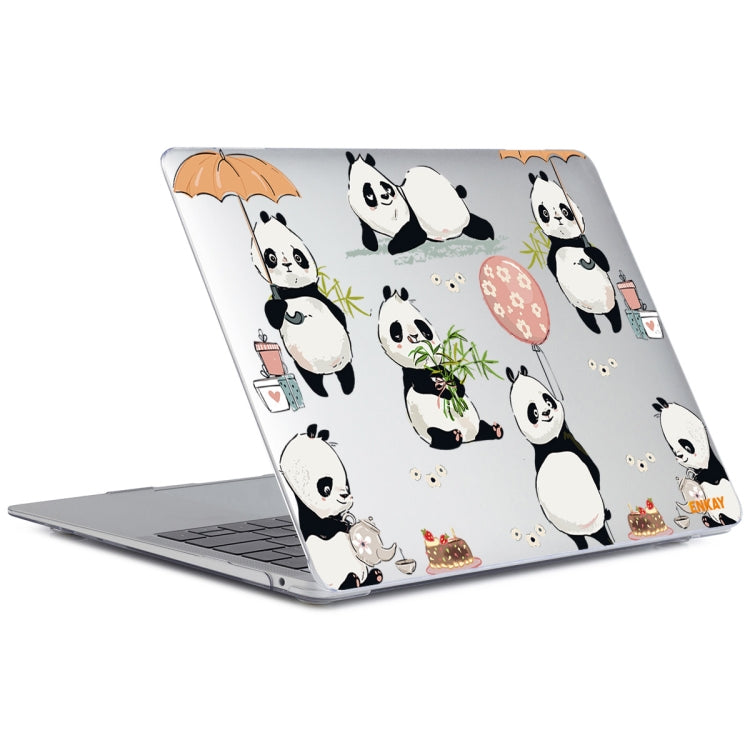 ENKAY Animal Series Pattern Laotop Protective Crystal Case For MacBook Pro 15.4 inch A1707 / A1990(Panda) - MacBook Pro Cases by ENKAY | Online Shopping South Africa | PMC TechLife | Buy Now Pay Later Mobicred