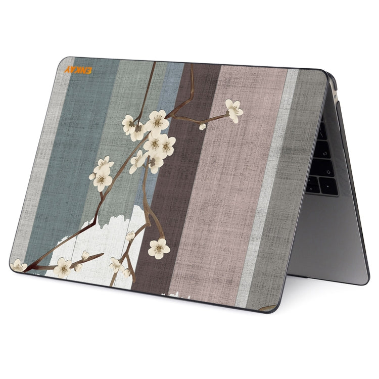 ENKAY Vintage Pattern Series Laotop Protective Crystal Case For MacBook Pro 13.3 inch A2251 / A2289 / A2338 2020(Plum Blossom) - MacBook Pro Cases by ENKAY | Online Shopping South Africa | PMC Jewellery