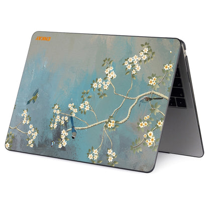 ENKAY Vintage Pattern Series Laotop Protective Crystal Case For MacBook Pro 14.2 inch A2442 (2021)(Magnolia) - MacBook Pro Cases by ENKAY | Online Shopping South Africa | PMC Jewellery