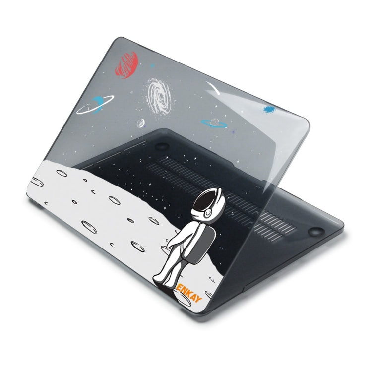 For MacBook Air 13.3 inch A1932 / A2179 / A2337 ENKAY Star Series Pattern Laotop Protective Crystal Case(Backpack Astronaut) - MacBook Air Cases by ENKAY | Online Shopping South Africa | PMC TechLife | Buy Now Pay Later Mobicred