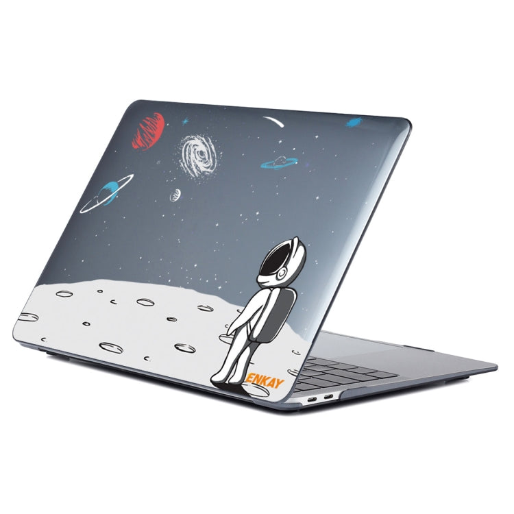 For MacBook Air 13.3 inch A1932 / A2179 / A2337 ENKAY Star Series Pattern Laotop Protective Crystal Case(Backpack Astronaut) - MacBook Air Cases by ENKAY | Online Shopping South Africa | PMC TechLife | Buy Now Pay Later Mobicred