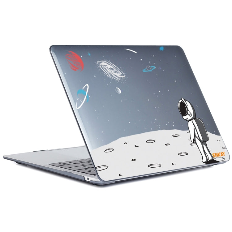 For MacBook Air 13.3 inch A1932 / A2179 / A2337 ENKAY Star Series Pattern Laotop Protective Crystal Case(Backpack Astronaut) - MacBook Air Cases by ENKAY | Online Shopping South Africa | PMC TechLife | Buy Now Pay Later Mobicred