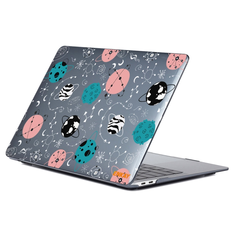 ENKAY Star Series Pattern Laotop Protective Crystal Case For MacBook Pro 14.2 inch A2442 (2021)(Geometric Planet) - MacBook Pro Cases by ENKAY | Online Shopping South Africa | PMC TechLife