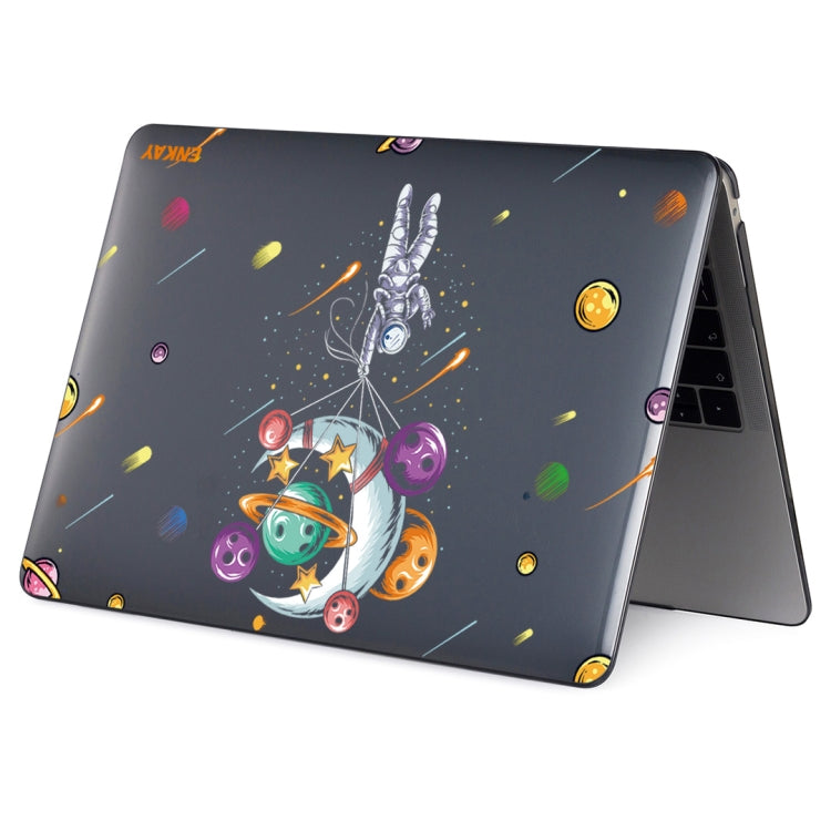 ENKAY Star Series Pattern Laotop Protective Crystal Case For MacBook Pro 15.4 inch A1707 / A1990(Balloon Astronaut) - MacBook Pro Cases by ENKAY | Online Shopping South Africa | PMC Jewellery