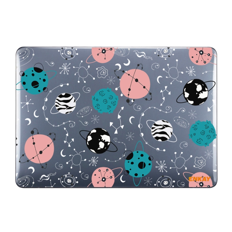 ENKAY Star Series Pattern Laotop Protective Crystal Case For MacBook Pro 16 inch A2141(Geometric Planet) - MacBook Pro Cases by ENKAY | Online Shopping South Africa | PMC TechLife | Buy Now Pay Later Mobicred