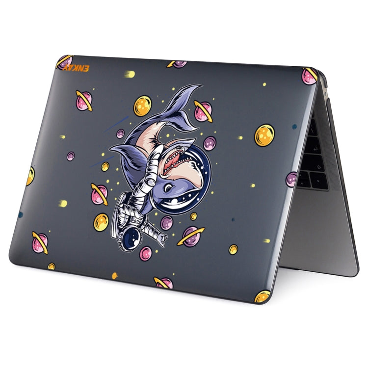 ENKAY Star Series Pattern Laotop Protective Crystal Case For MacBook Pro 16 inch A2141(Shark Astronaut) - MacBook Pro Cases by ENKAY | Online Shopping South Africa | PMC Jewellery