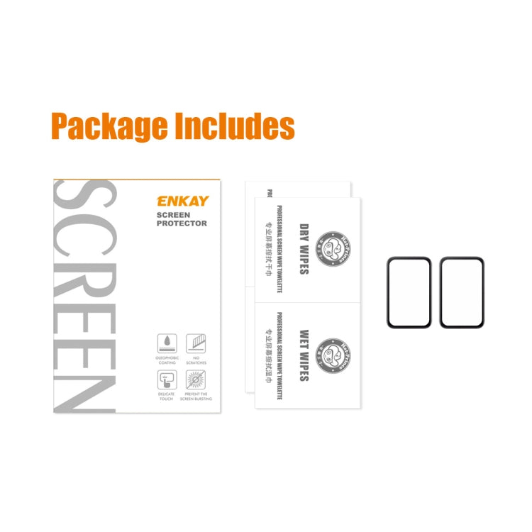 2 PCS For Xiaomi Band 7 Pro ENKAY 3D Full Coverage Soft PC Edge + PMMA HD Screen Protector Film - Screen Protector by ENKAY | Online Shopping South Africa | PMC TechLife | Buy Now Pay Later Mobicred