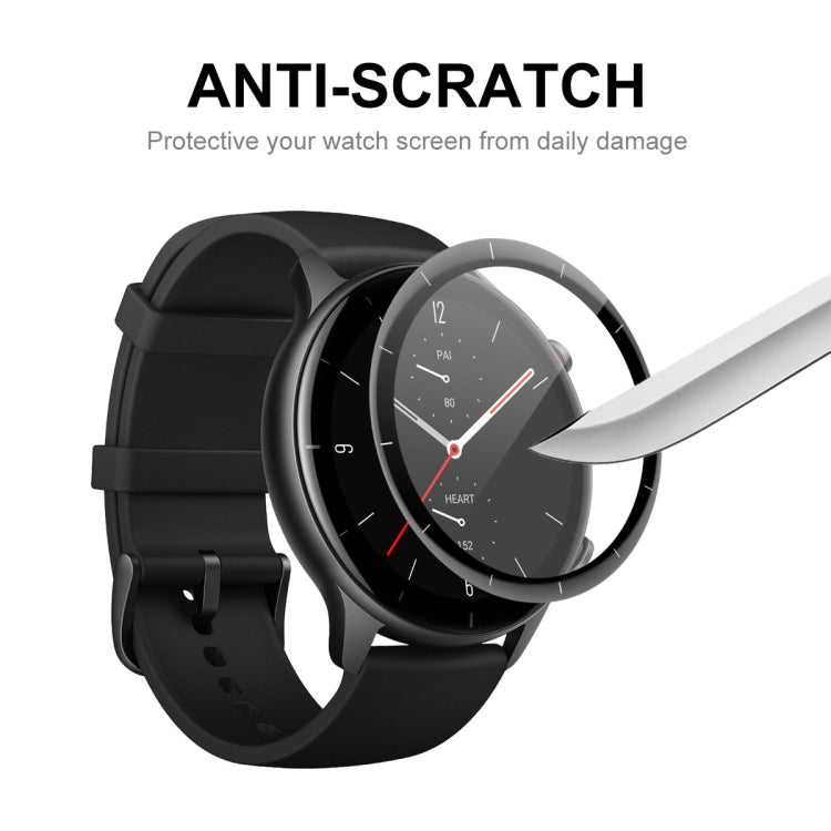 2 PCS ENKAY 3D Full Coverage Soft PC Edge + PMMA HD Screen Protector Film For Amazfit GTR 3 - Screen Protector by ENKAY | Online Shopping South Africa | PMC Jewellery | Buy Now Pay Later Mobicred