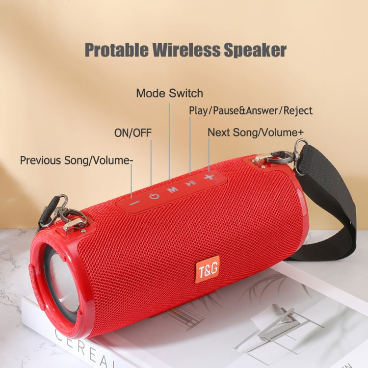 T&G TG324 High Power Waterproof Portable Bluetooth Speaker Support FM / TF Card(Black) - Desktop Speaker by T&G | Online Shopping South Africa | PMC TechLife