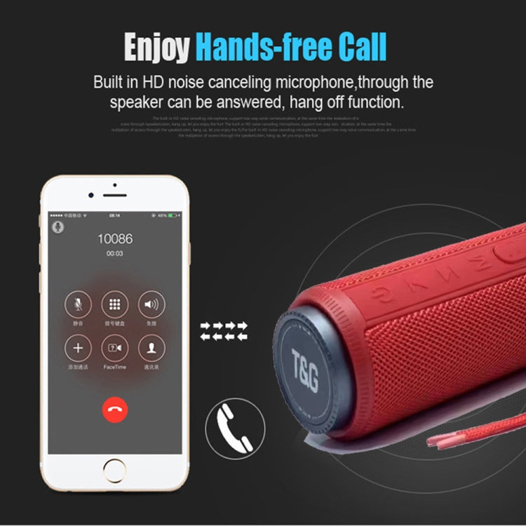 T&G TG332 10W HIFI Stereo Waterproof Portable Bluetooth Speaker(Green) - Desktop Speaker by T&G | Online Shopping South Africa | PMC TechLife | Buy Now Pay Later Mobicred