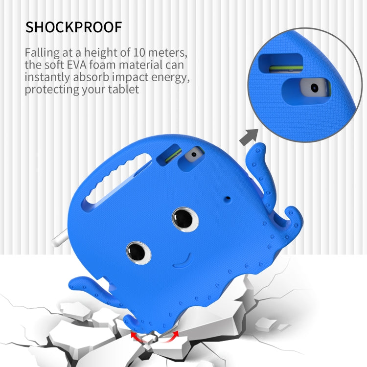 For iPad 10.2 2019 / 2020 Octopus Style EVA + PC Tablet Case with Strap(Blue) - iPad 10.2 Cases by PMC TechLife | Online Shopping South Africa | PMC TechLife | Buy Now Pay Later Mobicred
