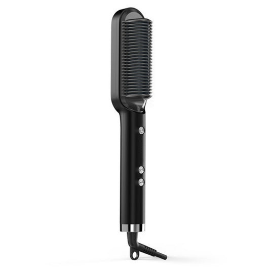 K-SKIN KD380 Hair Straightener Electric Straight Hair Curler Comb Brush PTC Heating Ceramic Straight Hair Brush, UK Plug(Black) - Hair Curler by K-SKIN | Online Shopping South Africa | PMC Jewellery | Buy Now Pay Later Mobicred