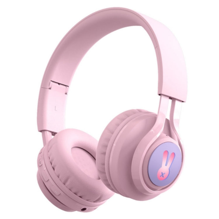 BT06C+ Children Head-mounted Cute Wireless Bluetooth Headset with Microphone & LED Light(Pink) - Headset & Headphone by PMC Jewellery | Online Shopping South Africa | PMC Jewellery