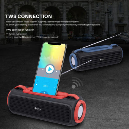 NewRixing NR903F TWS Portable Outdoor Bluetooth Speaker Support TF Card / FM(Orange) - Desktop Speaker by New Rixing | Online Shopping South Africa | PMC Jewellery