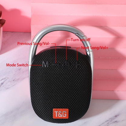 T&G TG321 TWS Portable Wireless Outdoor Mini Speaker with LED Light(Red) - Mini Speaker by T&G | Online Shopping South Africa | PMC Jewellery | Buy Now Pay Later Mobicred