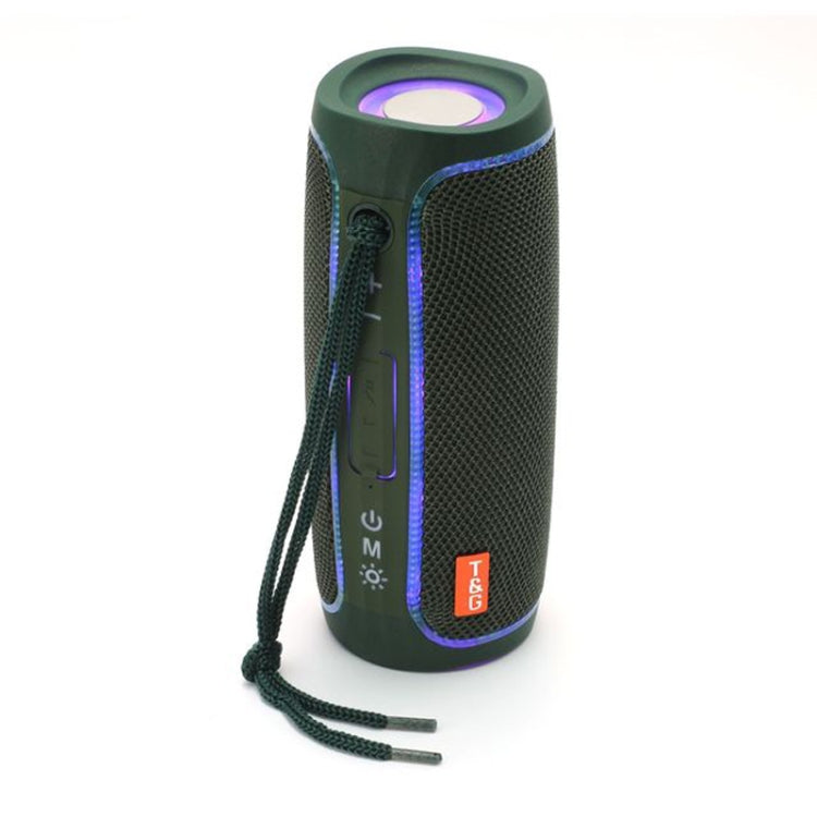 T&G TG288 TWS Portable LED Light Bluetooth Speaker(Green) - Desktop Speaker by T&G | Online Shopping South Africa | PMC Jewellery | Buy Now Pay Later Mobicred