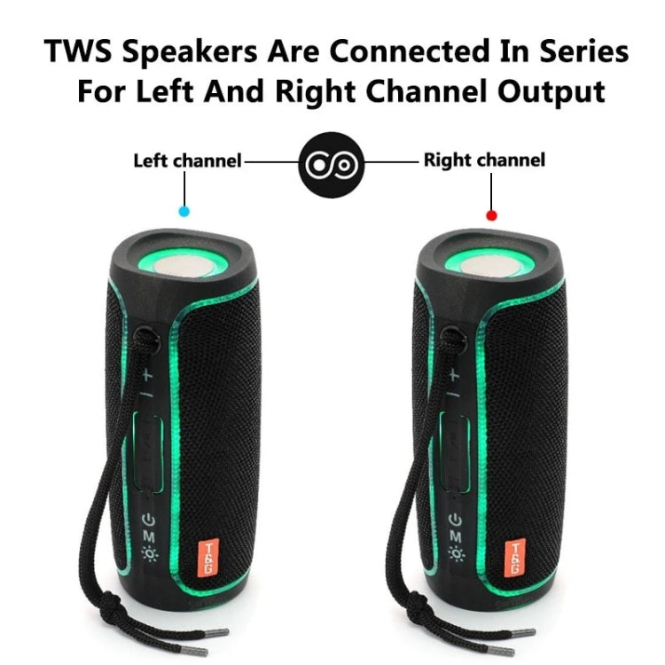 T&G TG288 TWS Portable LED Light Bluetooth Speaker(Blue) - Desktop Speaker by T&G | Online Shopping South Africa | PMC Jewellery | Buy Now Pay Later Mobicred