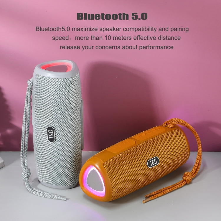 T&G TG344 Portable LED Light TWS Wireless Bluetooth Speaker(Orange) - Desktop Speaker by T&G | Online Shopping South Africa | PMC TechLife | Buy Now Pay Later Mobicred