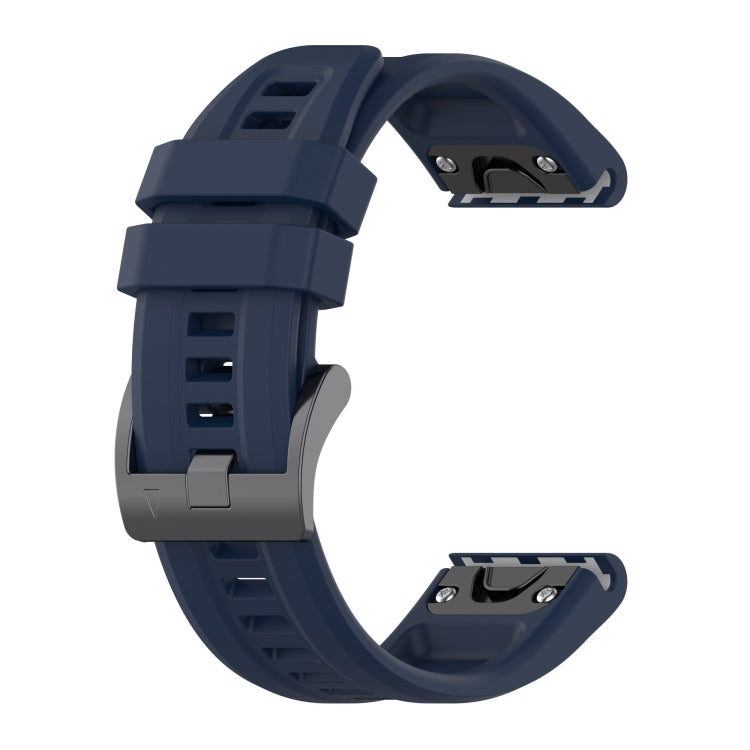 Compatible with Garmin Fenix 7S Solar 20mm Silicone Solid Color Watch Band(Dark Blue) - free shipping - PMC TechLife - Order now!