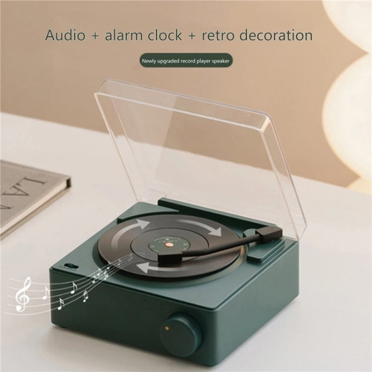 Duosi X11 Vinyl Atomic Retro Bluetooth Speaker Desktop Creative Alarm Clock(Pink) - Desktop Speaker by Duosi | Online Shopping South Africa | PMC Jewellery