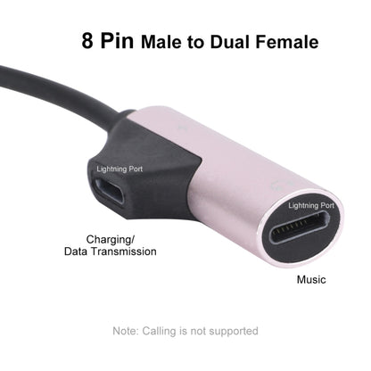 ENKAY ENK-AT109 Male 8 Pin to Dual Female 8 Pin Adapter Data Transfer Cable(Golden) - Converter & Adapter by ENKAY | Online Shopping South Africa | PMC Jewellery