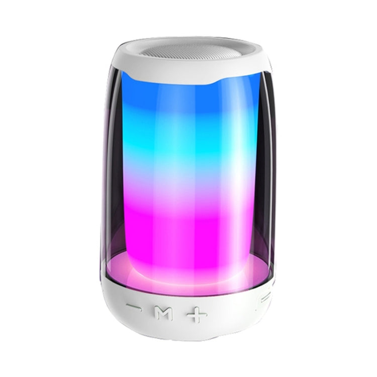 NBY8893 Pulsating Colorful Portable Stereo Bluetooth Speaker(White) - Desktop Speaker by NBY | Online Shopping South Africa | PMC Jewellery