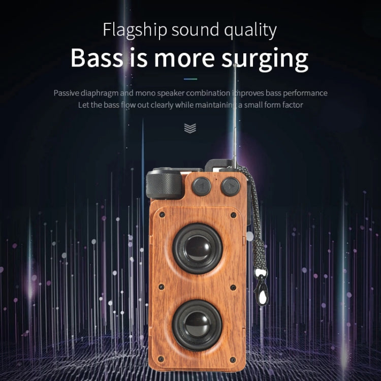A8 Portable Retro FM Radio Wireless Bluetooth Speaker(Gold) - Desktop Speaker by PMC TechLife | Online Shopping South Africa | PMC TechLife