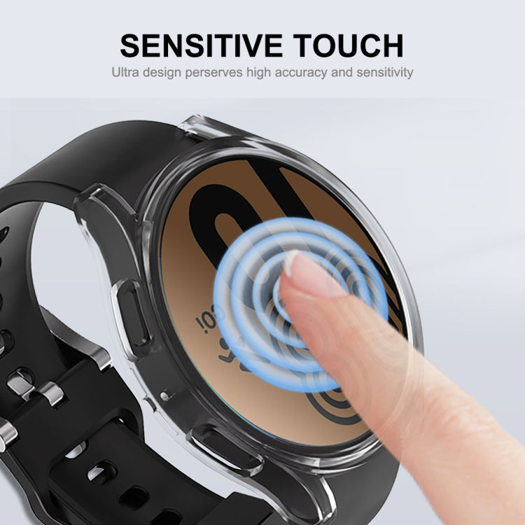 For Samsung Galaxy Watch5 44mm ENKAY Hat-Prince Full Coverage Electroplated Soft TPU Case(Silver) - Watch Cases by ENKAY | Online Shopping South Africa | PMC TechLife | Buy Now Pay Later Mobicred
