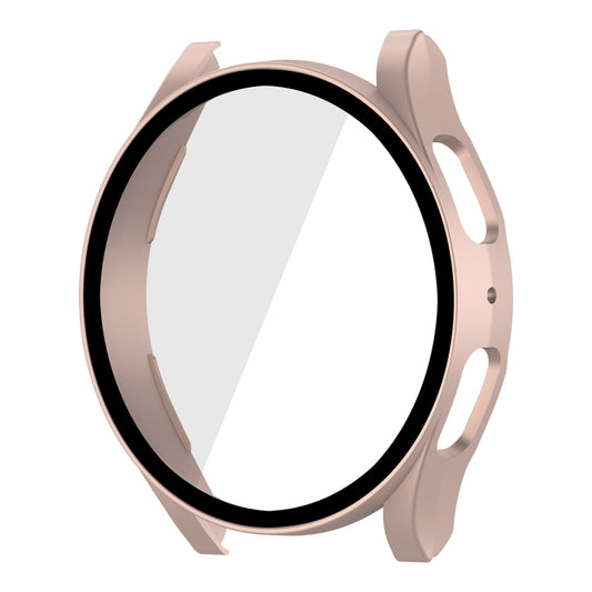 For Samsung Galaxy Watch5 40mm ENKAY Hat-Prince Full Coverage PC Frame + 9H Tempered Glass Case(Pink) - Watch Cases by ENKAY | Online Shopping South Africa | PMC Jewellery | Buy Now Pay Later Mobicred