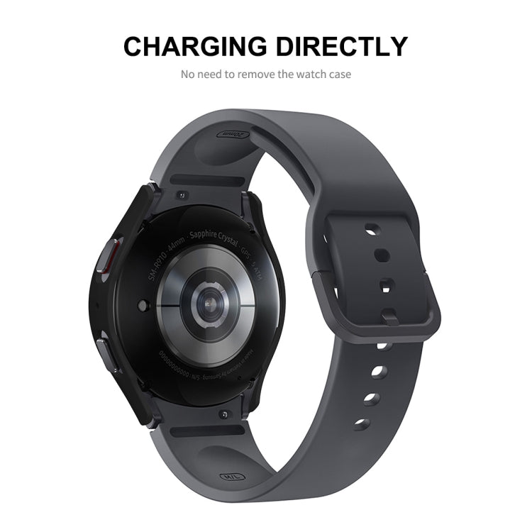 For Samsung Galaxy Watch5 44mm ENKAY Hat-Prince Full Coverage PC Frame + 9H Tempered Glass Case(Rose Gold) - Watch Cases by ENKAY | Online Shopping South Africa | PMC TechLife | Buy Now Pay Later Mobicred