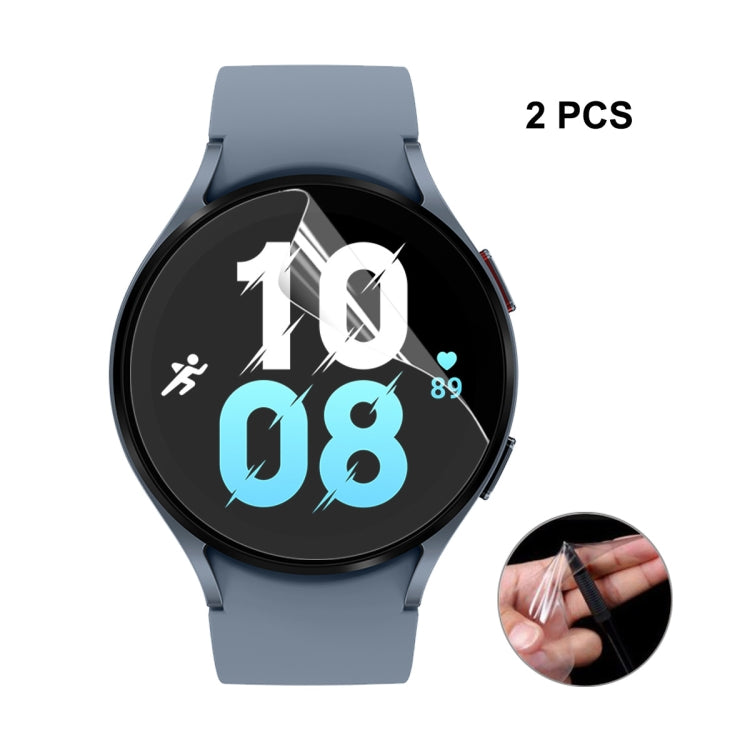 2 PCS For Samsung Galaxy Watch5 44mm ENKAY Hat-Prince Full Screen Coverage TPU Soft Film - Screen Protector by ENKAY | Online Shopping South Africa | PMC Jewellery | Buy Now Pay Later Mobicred