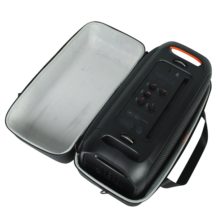 For JBL Partybox on-the-GO Bluetooth Speaker Carry Bag Storage Box Case(Black + Orange) - Protective Case by PMC TechLife | Online Shopping South Africa | PMC TechLife
