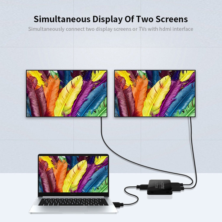 JSM 1 to 2 HDMI 1080P Switch Two Screen Simultaneous Display Spliter - Switch by JUNSUNMAY | Online Shopping South Africa | PMC TechLife | Buy Now Pay Later Mobicred