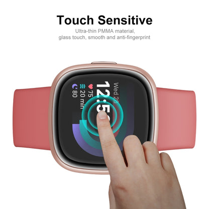 2 PCS For Fitbit Versa 4 / Sense 2 ENKAY 3D Full Coverage Soft PC Edge + PMMA HD Screen Protector Film - Screen Protector by ENKAY | Online Shopping South Africa | PMC Jewellery | Buy Now Pay Later Mobicred