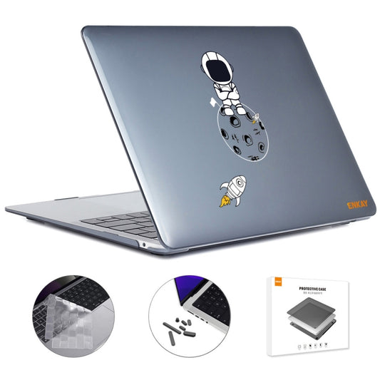 For MacBook Air 13.6 A2681 ENKAY Hat-Prince 3 in 1 Spaceman Pattern Laotop Protective Crystal Case with TPU Keyboard Film / Anti-dust Plugs, Version:EU(Spaceman No.4) - MacBook Air Cases by ENKAY | Online Shopping South Africa | PMC Jewellery