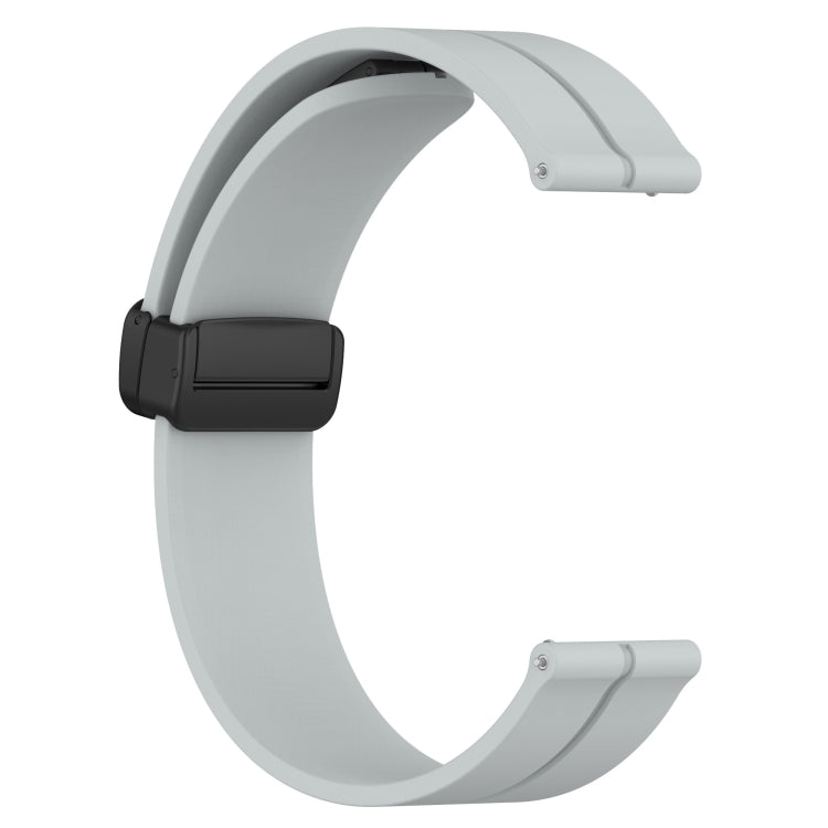 For Amazfit GTS 3 20mm Solid Color Magnetic Clasp Silicone Watch Band(Grey) - free shipping - PMC TechLife - Order now!