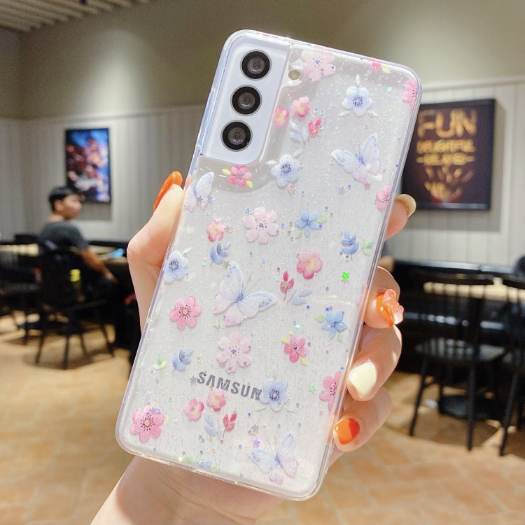 For Samsung Galaxy S20 FE Fresh Small Floral Epoxy TPU Phone Case(Butterflies Love Flowers 6) - Galaxy S20 FE Cases by PMC Jewellery | Online Shopping South Africa | PMC Jewellery