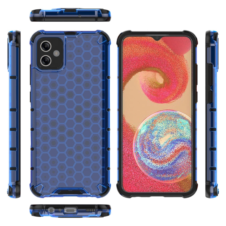 For Samsung Galaxy A04e 4G Honeycomb Phone Case(Blue) - Galaxy Phone Cases by PMC TechLife | Online Shopping South Africa | PMC TechLife