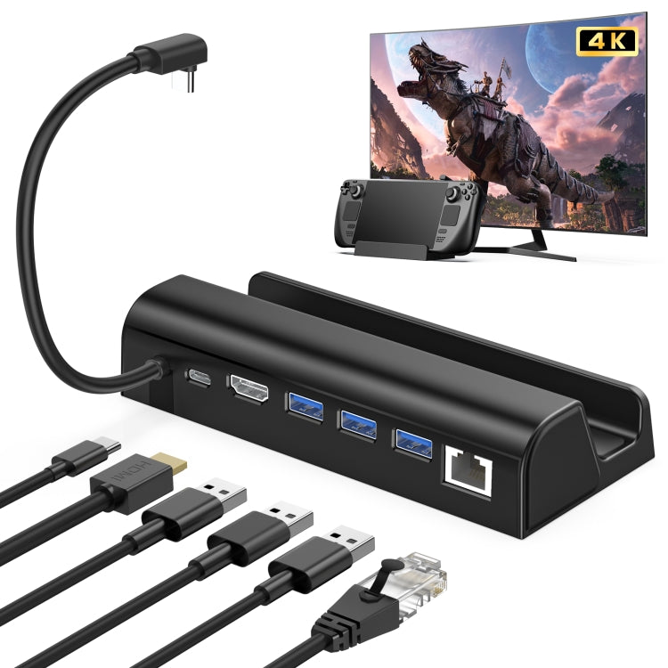 For Steam Deck Expansion Dock Charging Dock Charging Dock HDMI Gigabit Network Port Converter - free shipping - PMC TechLife - Order now!